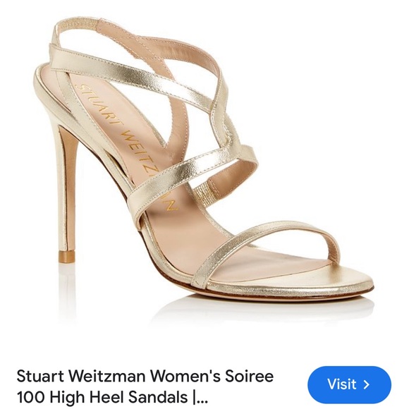 Stuart Weitzman
Women's Soiree 100 High Heel Sandals Metallic finish size 8 - Picture 2 of 16
